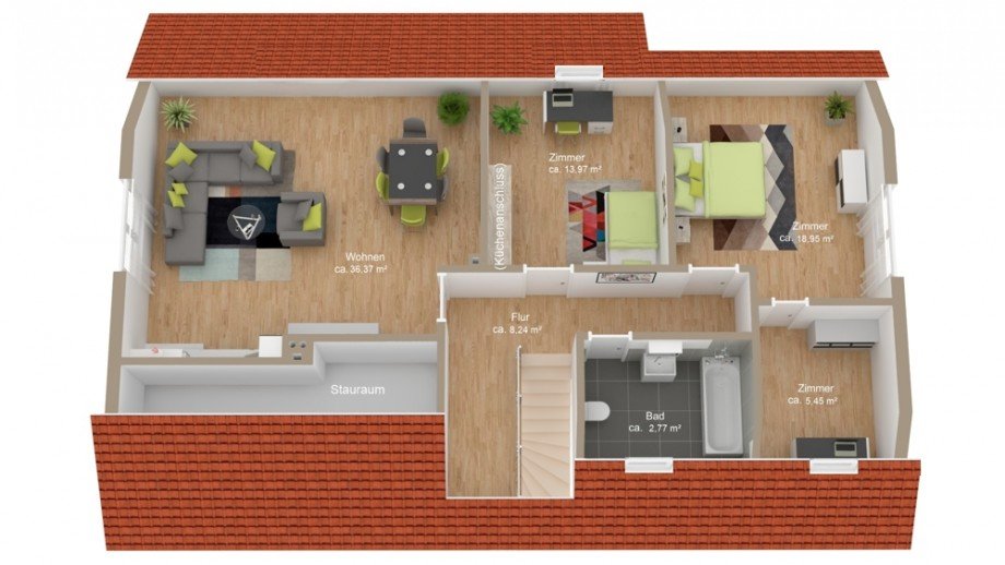 Dachgeschoss Einfamilienhaus Wolfsburg / Vorsfelde