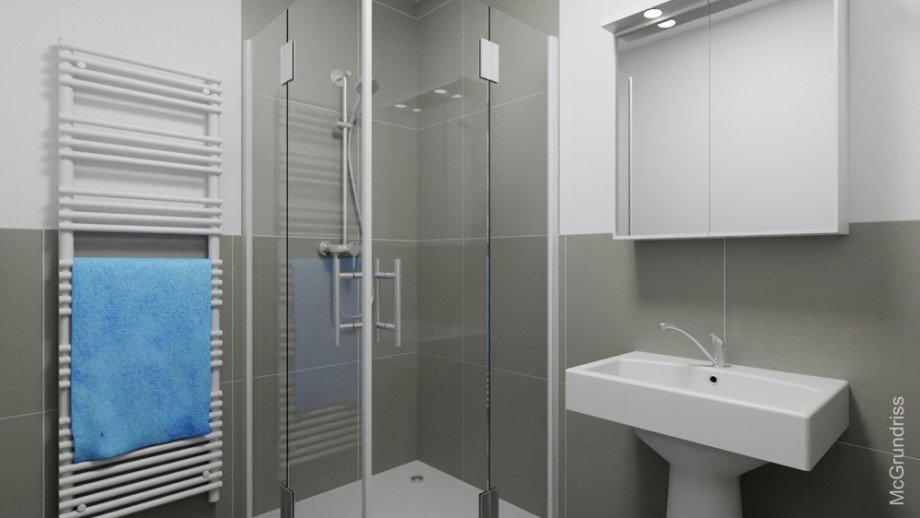 Duschbad Bsp. modernisiert Etagenwohnung Wolfsburg