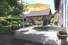 Blick Terrasse Garten **possiel makes it possible** Besondere Immobilie mit l�ndlich hochwertigem Ambiente