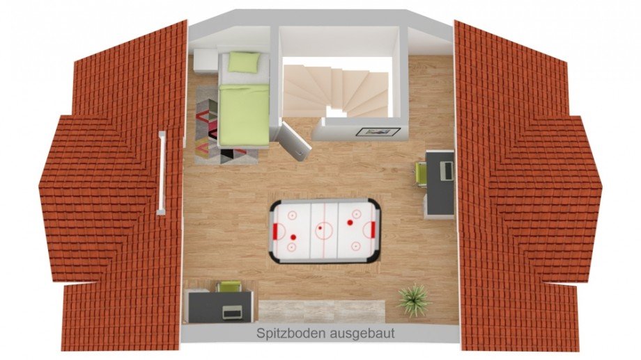 Spitzboden Reihenmittelhaus Wolfsburg