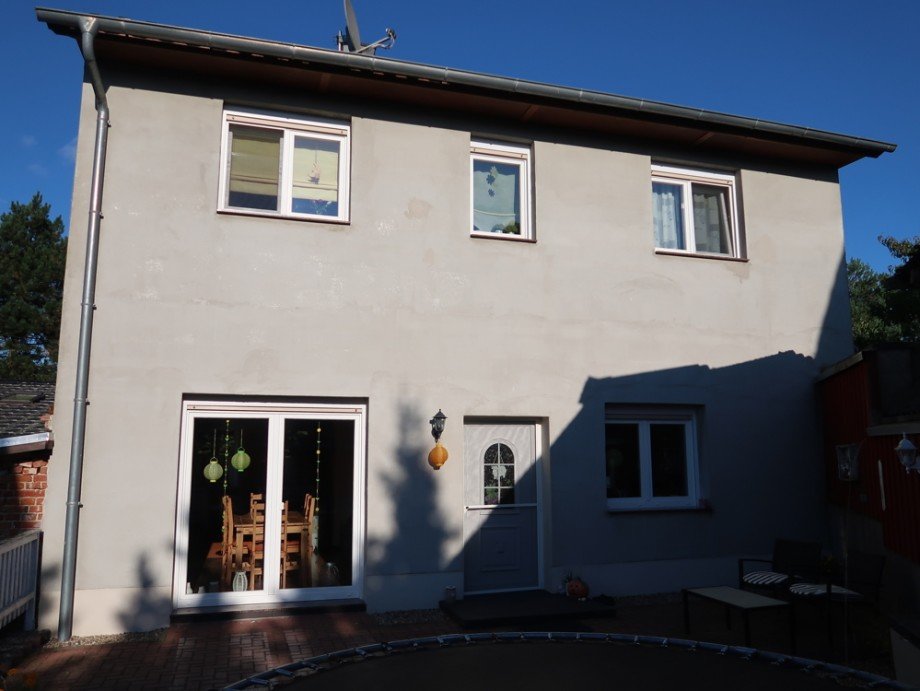 Hausansicht aus Garten Einfamilienhaus Mellin