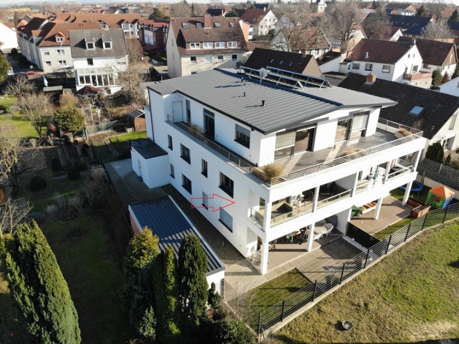 Ansicht West Oben Etagenwohnung Braunschweig / Broitzem