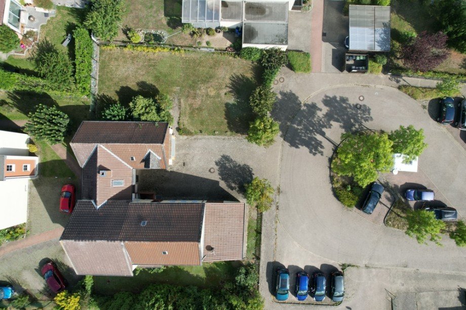 Blick von oben Einfamilienhaus Wolfenb�ttel