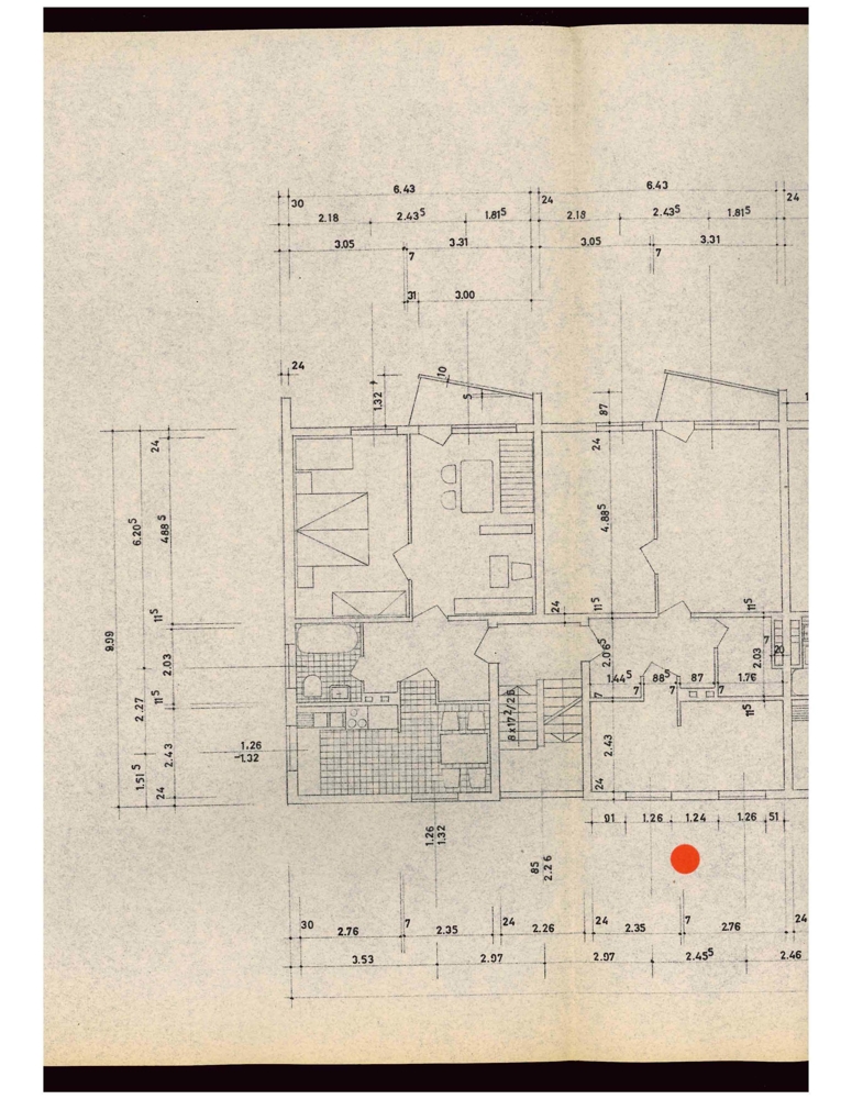 Grundriss bema�t Etagenwohnung Wolfsburg / Rabenberg