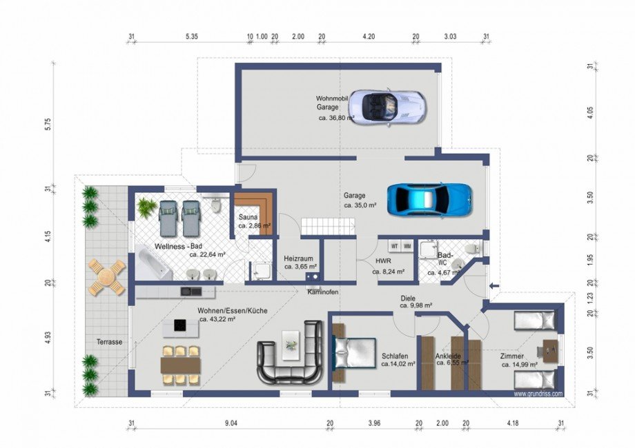Grundriss Erdgeschoss Einfamilienhaus Danndorf