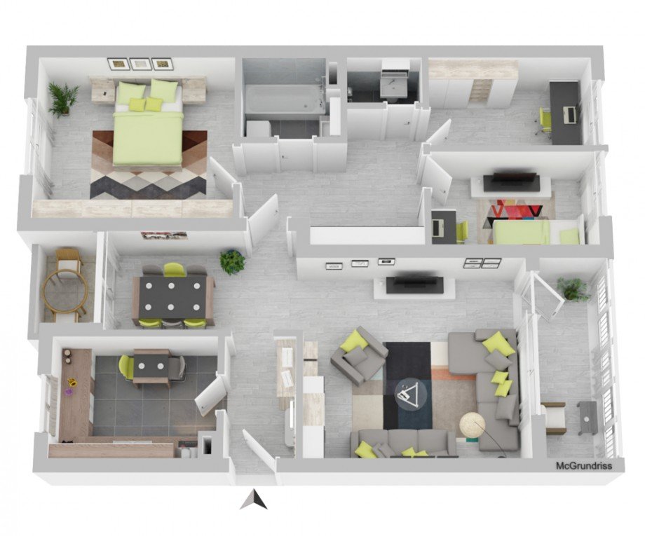 Grundriss Mann Etagenwohnung Wolfsburg