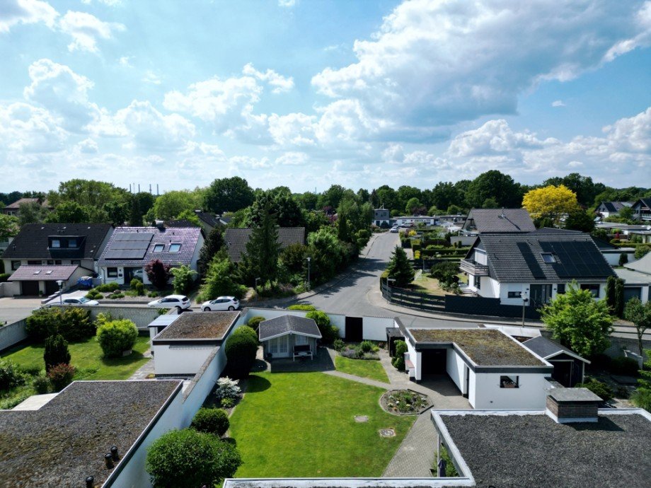 Garten Blick nach Westen Bungalow Wolfsburg / Vorsfelde