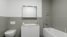 Wannenbad Bsp. modernisiert **possiel makes it possible** Schillerteichcenter 3 ZI WHG Toller Ausblick 13.OG