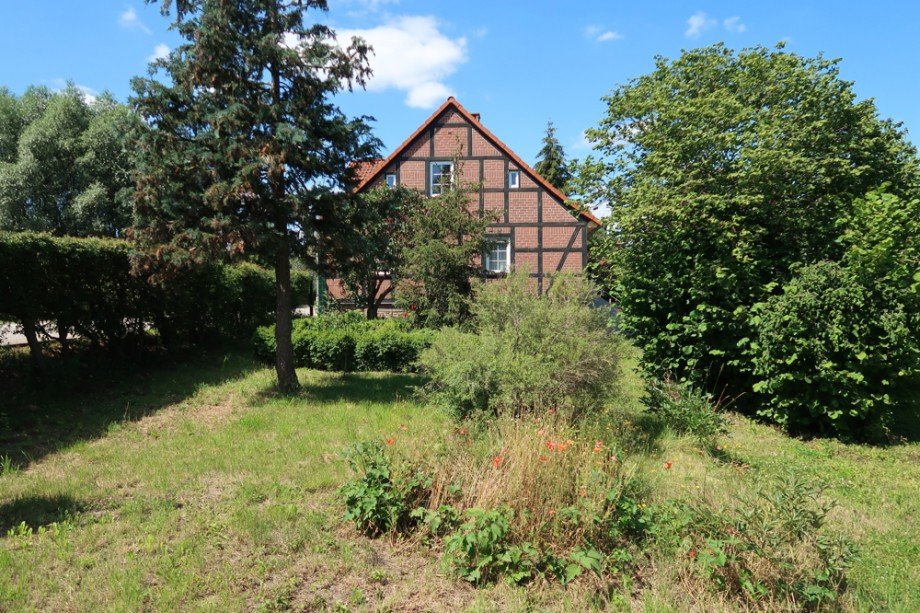 Garten Hausblick Einfamilienhaus Siestedt