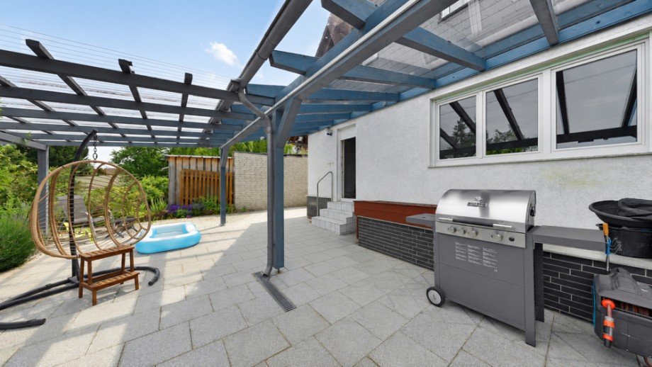 Terrasse Nord zur K�che Doppelhaush�lfte Wolfsburg