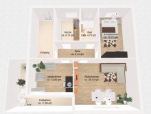 Grundri� Design **possiel makes it possible** Wohnung im Gr�nen in Wolfsburg Klieversberg