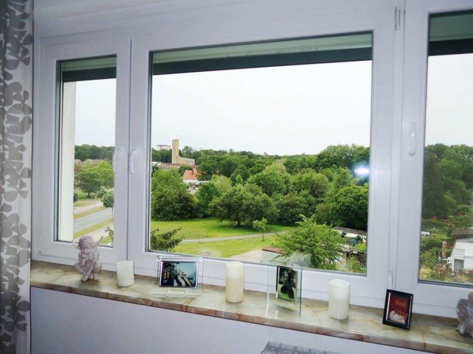 Blick ins Gr�ne Etagenwohnung Wolfsburg