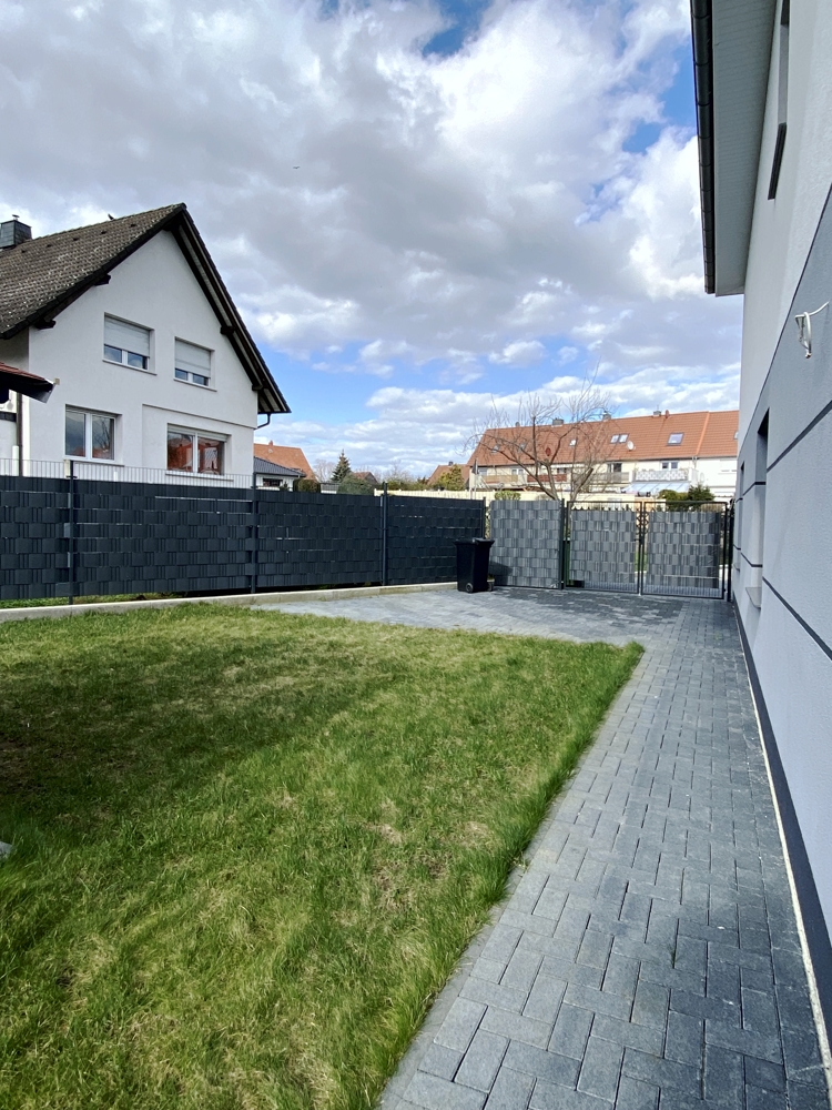 Garten Blick Stellplatz Reihenendhaus Velpke