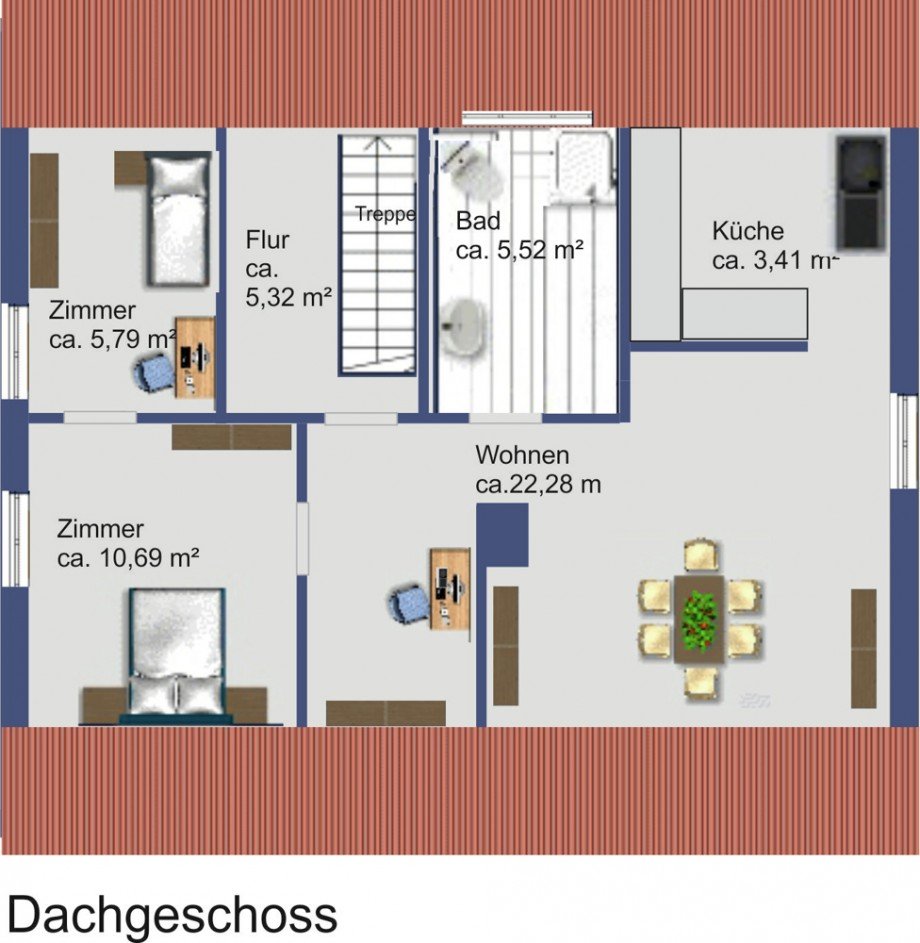 Grundriss DG V�lkenrode Einfamilienhaus Braunschweig / V�lkenrode
