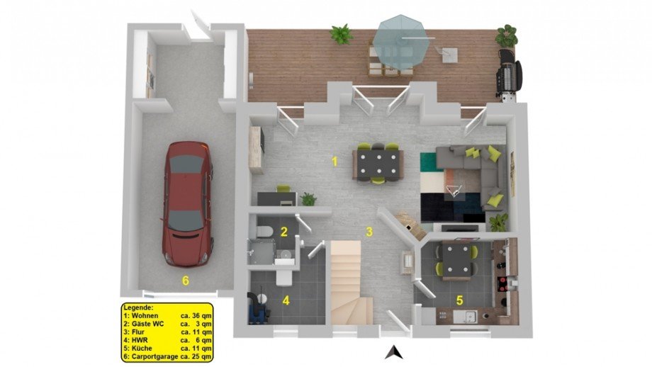 Erdgeschoss Einfamilienhaus Wolfenb�ttel / Linden