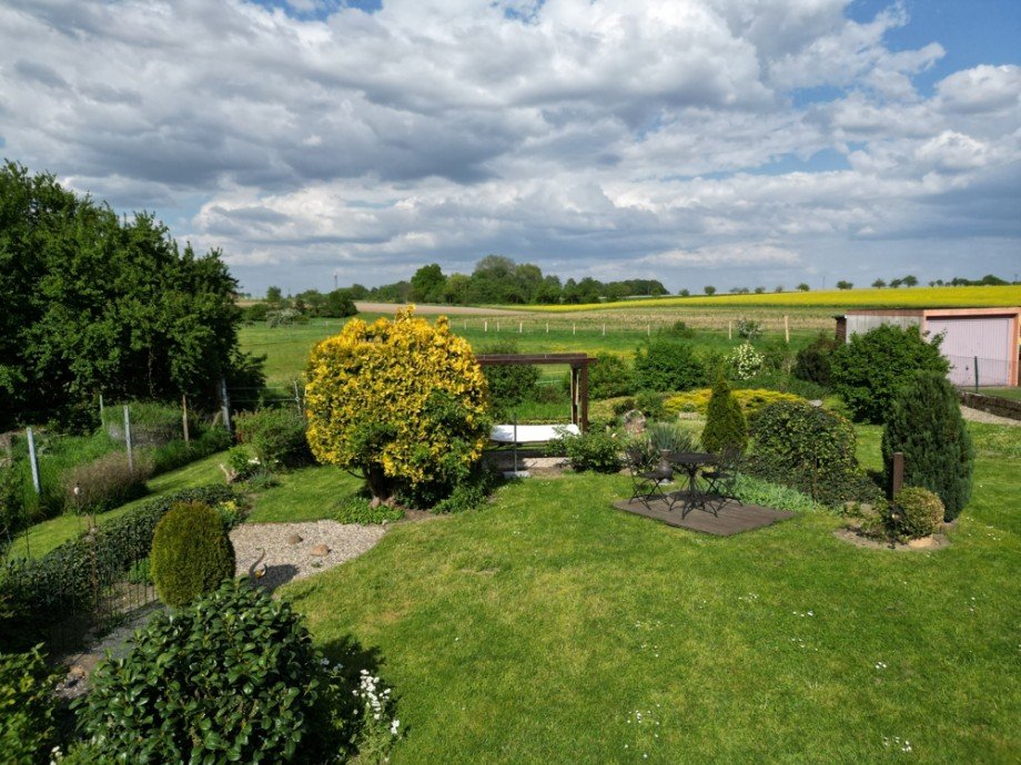Blick Natur Bungalow Querenhorst