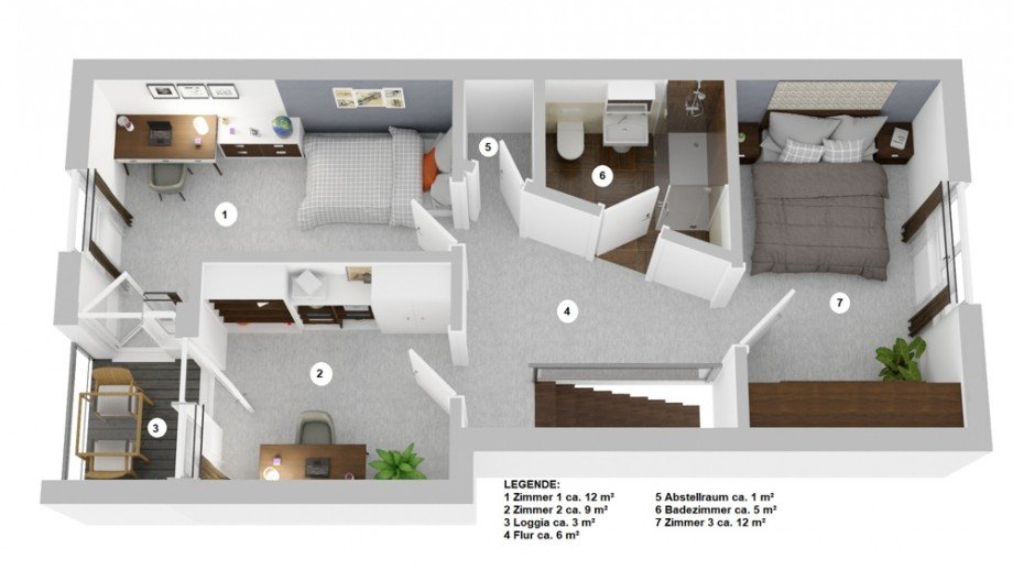 Obergeschoss Maisonettewohnung Wolfsburg / Vorsfelde