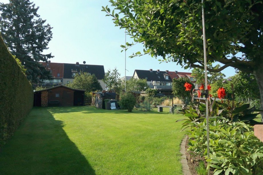 Blick in den Garten Reihenmittelhaus Wolfsburg / Hellwinkel