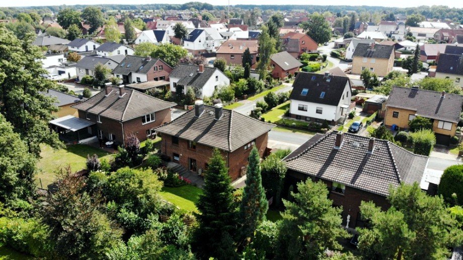 Luftbild Nordwest Einfamilienhaus Isenb�ttel