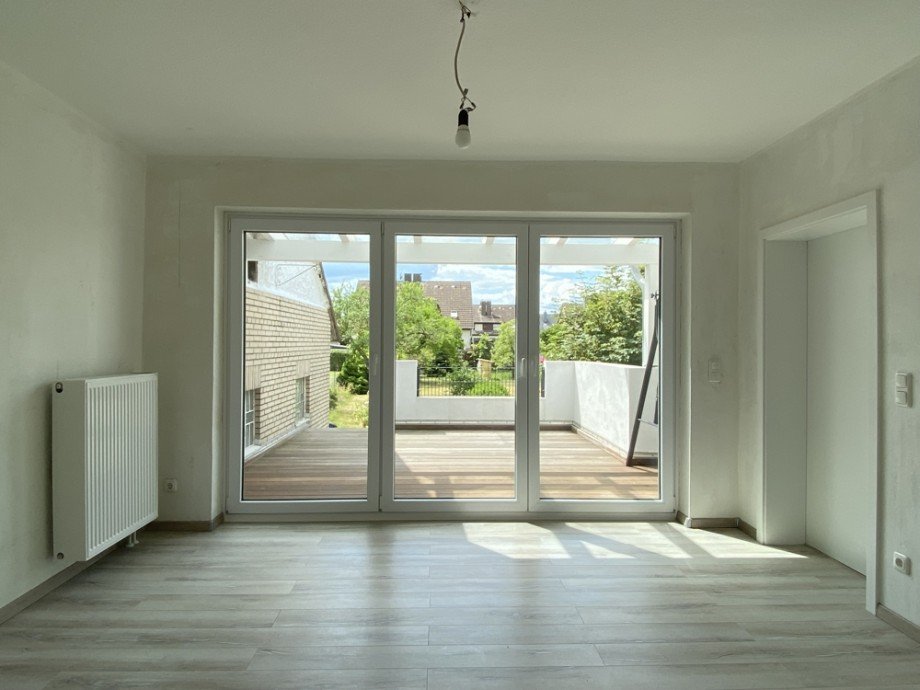 Blick Terrasse Zweifamilienhaus Wolfsburg / Vorsfelde