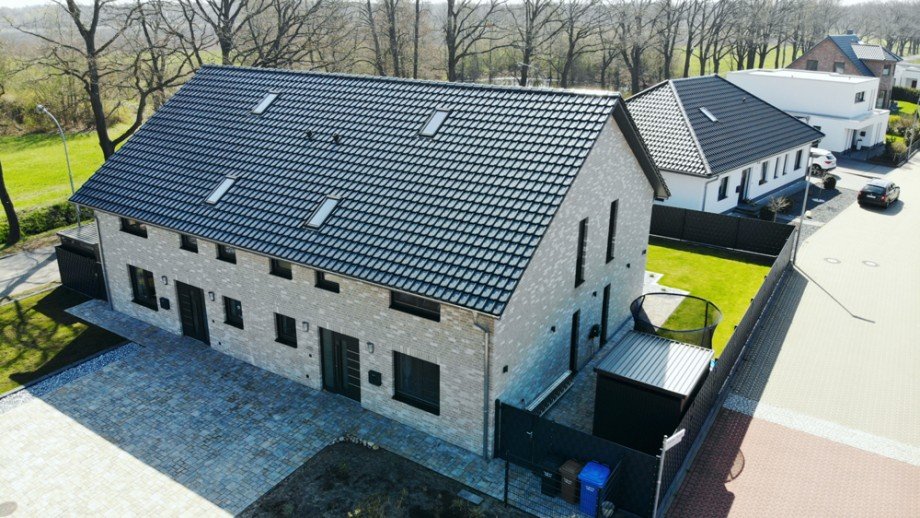 Ansicht Nordwest Doppelhaush�lfte Sassenburg