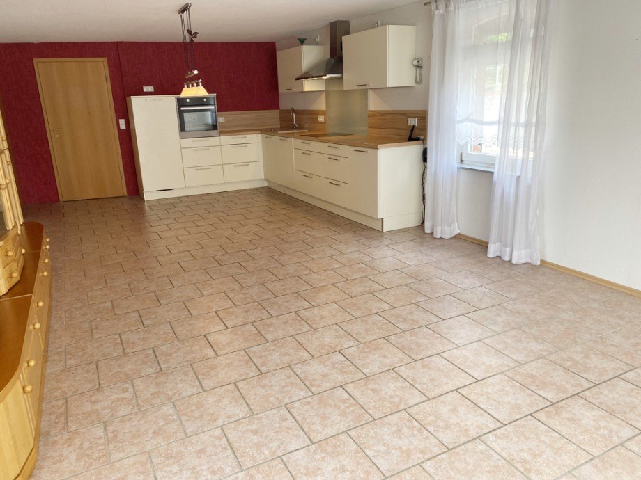 Wohnzimmer K�chenblick Einfamilienhaus Walbeck