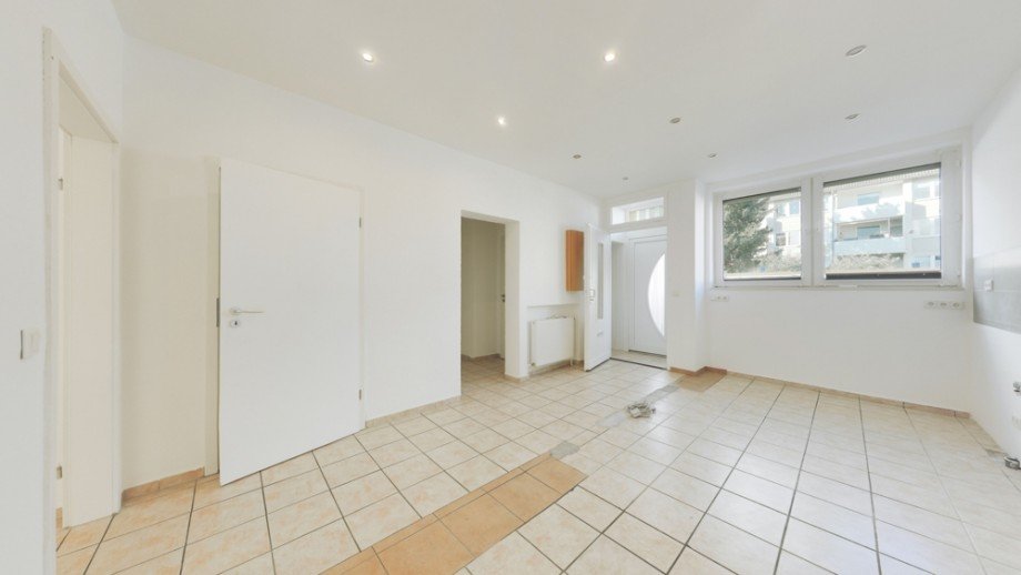 K�che/Essen Blick Hauseingang Bungalow Wolfsburg