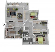 Grundriss **possiel makes it possible** Ab in die eigenen 4 W�nde in Ihrer neuen 4 Zimmer Wohnung!