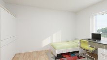 Zimmer Bsp. modernisiert **possiel makes it possible** Schillerteichcenter 3 ZI WHG Toller Ausblick 13.OG