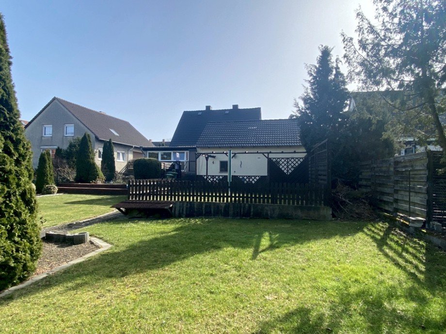 Blick zum W�scheplatz Einfamilienhaus Grafhorst