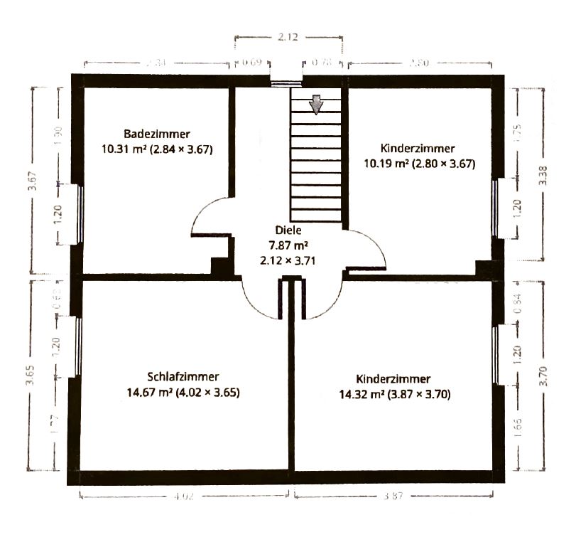 Obergeschoss Einfamilienhaus Wolfsburg / Hellwinkel
