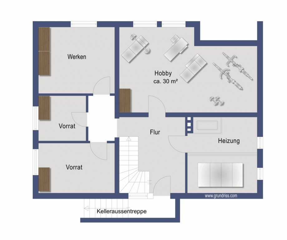Kellergeschoss Einfamilienhaus Sassenburg