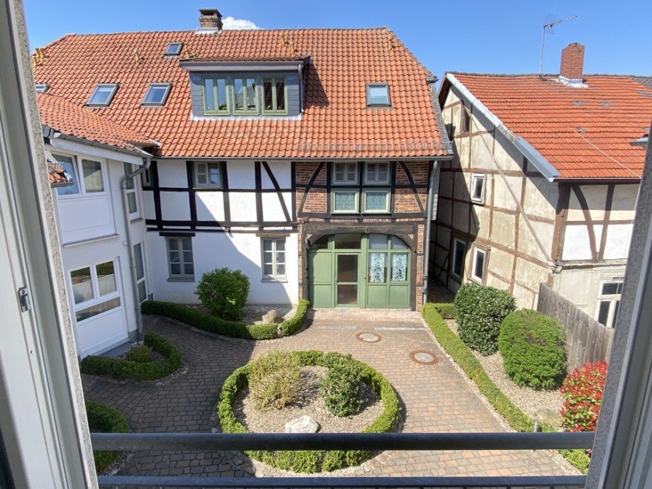 Blick WHG Innenhof Maisonettewohnung Wolfsburg / Fallersleben