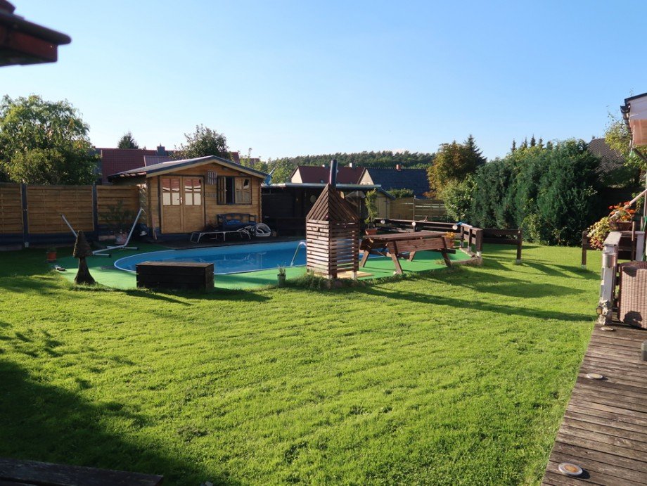 Gartenblick Einfamilienhaus Mellin
