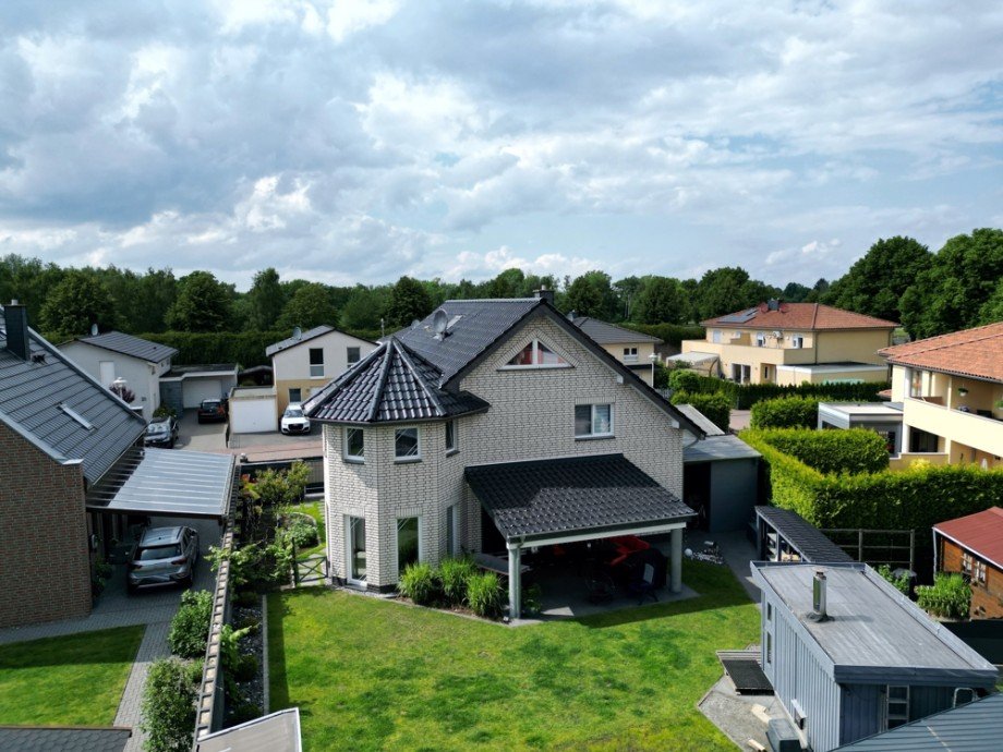 Ansicht Ost Luftbild Einfamilienhaus Wolfsburg / Vorsfelde