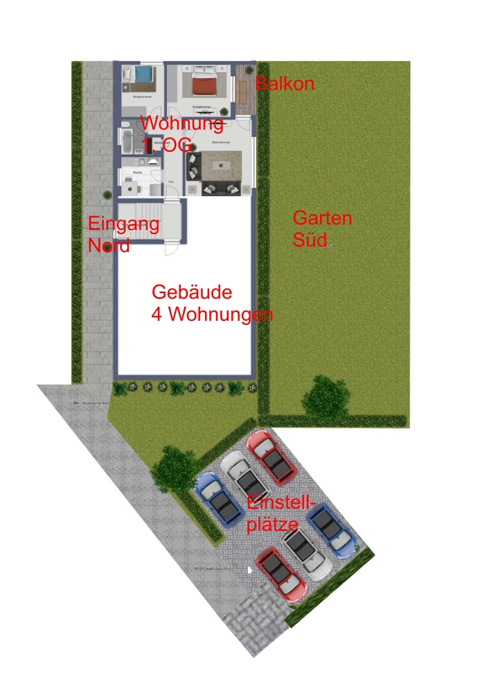 Grundriss Geb�ude Etagenwohnung Wolfsburg