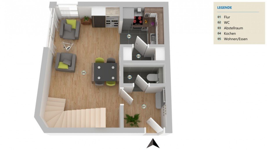 Maisonette Ebene unten Maisonettewohnung Wolfsburg / Fallersleben