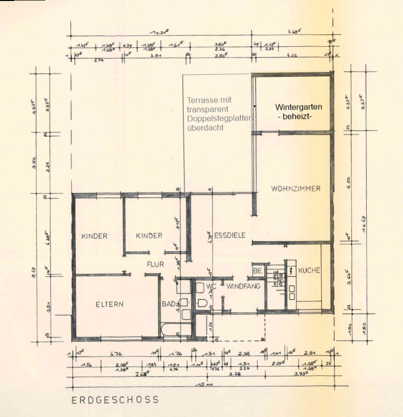 Erdgeschoss Reihenhaus Wolfsburg / Detmerode