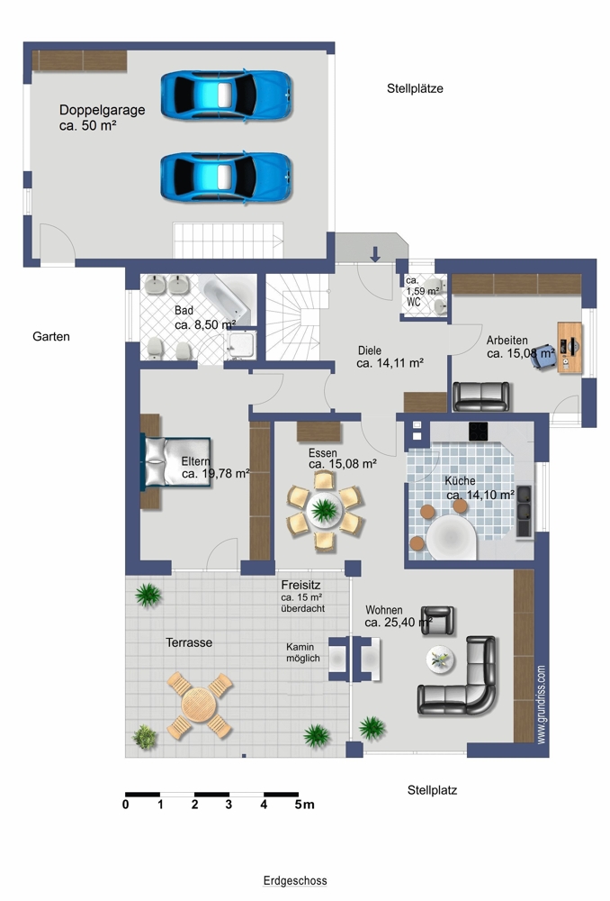 Erdgeschoss Einfamilienhaus Wagenhoff
