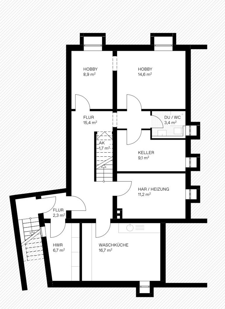 Kellergeschoss Einfamilienhaus Wolfsburg