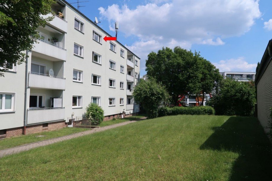 Ansicht S�d Etagenwohnung Wolfsburg