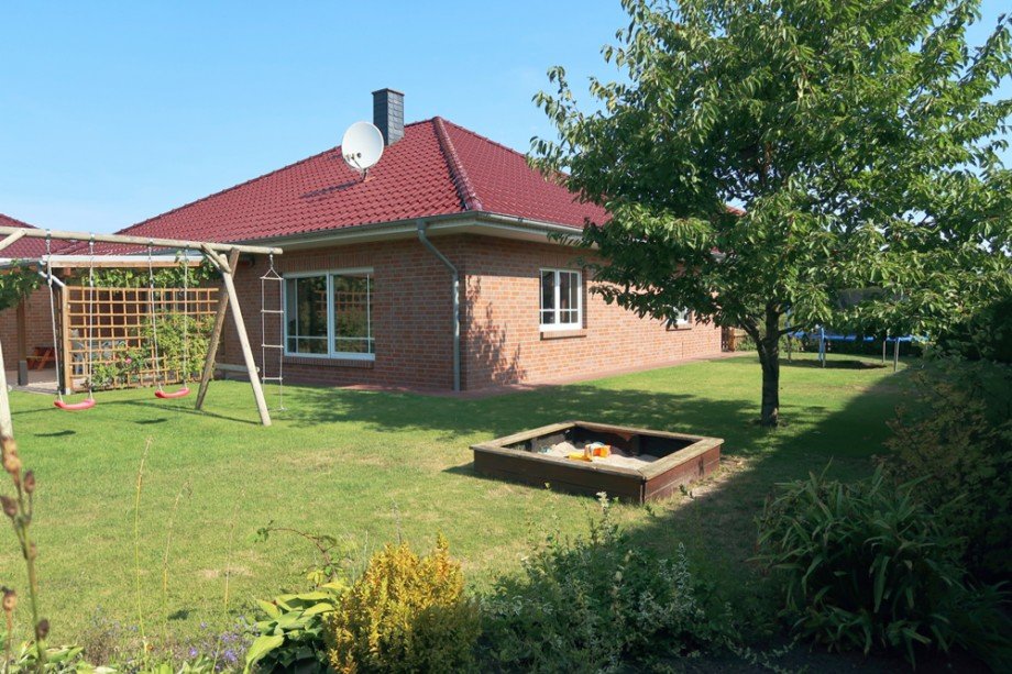 Blick Terrasse Bungalow Meinersen