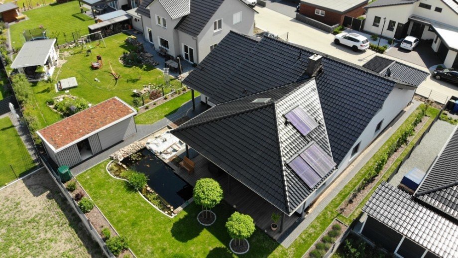 Luftbild S�dwest Einfamilienhaus Danndorf