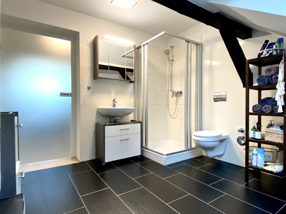 Bad mit Dusche Dachgeschosswohnung Helmstedt