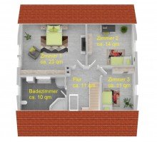 Obergeschoss **possiel makes it possible** Einziehen Wohlf�hlen. Charmantes Haus sucht neue Bindung!