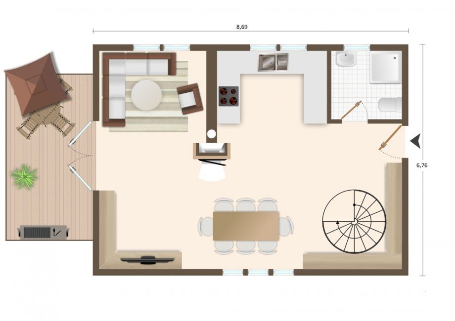 EG Grundriss Einfamilienhaus Oebisfelde / Niendorf