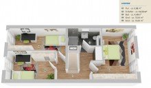 Maisonette Etage_oben **possiel makes it possible** Wohnen auf 2 Ebenen mit gro�z�giger S�d - Terrasse