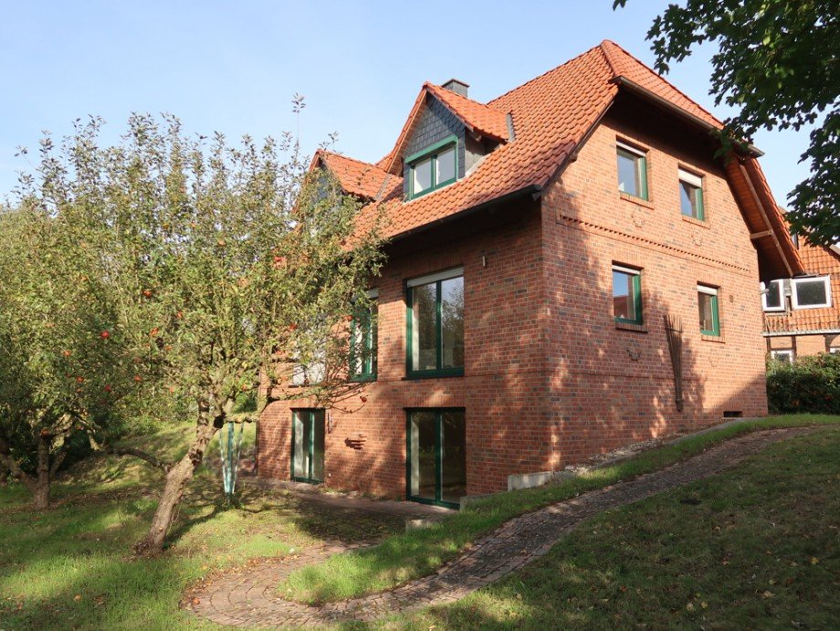 Ansicht aus dem Garten Einfamilienhaus Hillerse