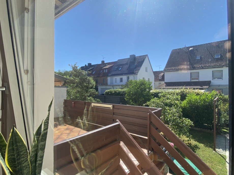 Blick Wohnen Terrasse Reihenmittelhaus Wolfsburg