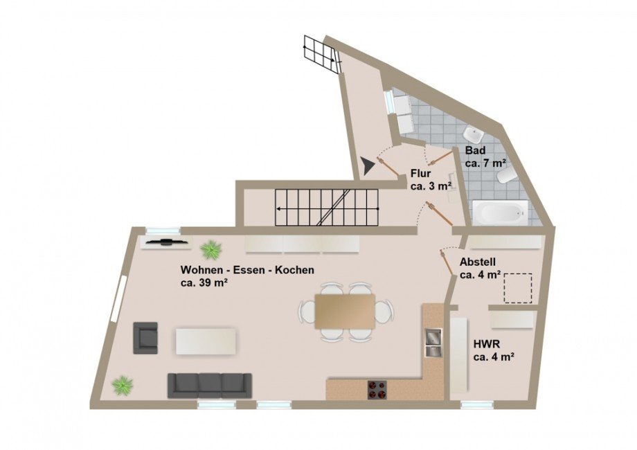 Erdgeschoss Einfamilienhaus Walbeck